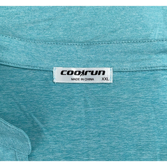 Coolrun Women's V-neck Teal Size XXL - Picture 6 of 6